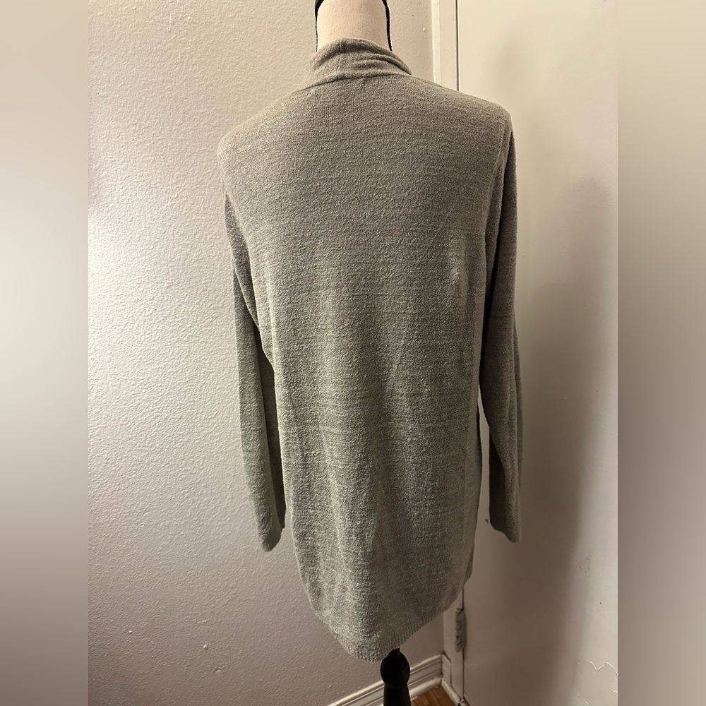 Seven7 Gray Draped Cardigan Sweater - Picture 3 of 8